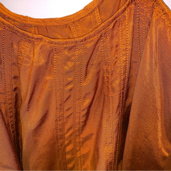 NWT by Anthropologie sz M Copper Brown Sleeveless Swing Crop Tank Flowy Boho - Picture 7 of 10